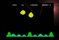 une photo d'Ã©cran de Missile Command 3D sur Atari Jaguar